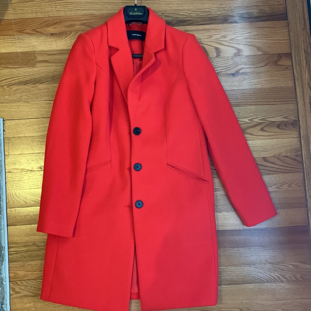 Orange women’s car coat